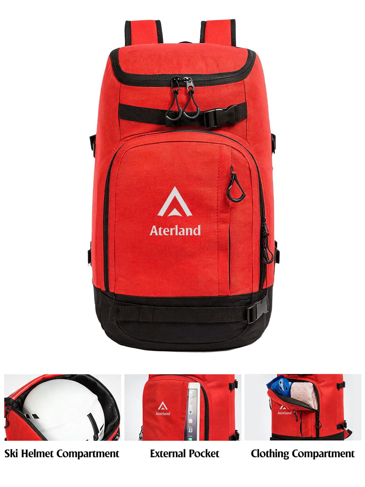 Aterland Ski Boot Bag– 50L Waterproof Snowboard Boot Bag