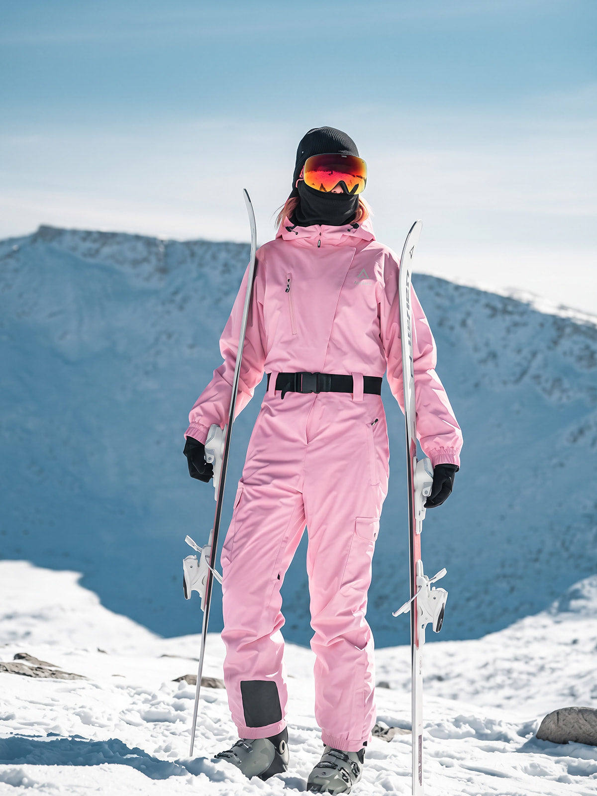 Aterland Women's One-Piece Ski Suit – Waterproof & Windproof Snowsuit
