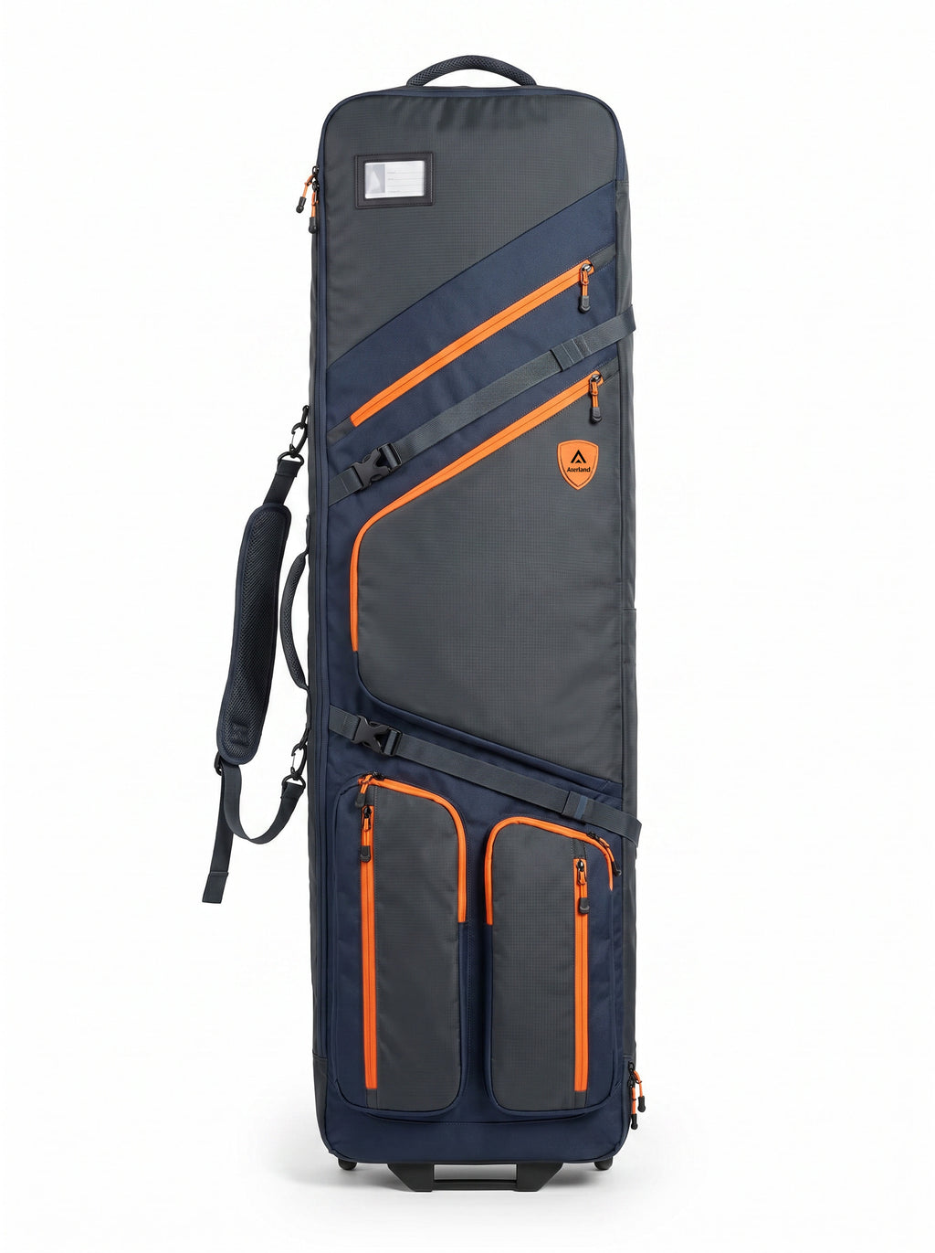 Aterland Rolling Ski Travel Bag with Backpack Straps