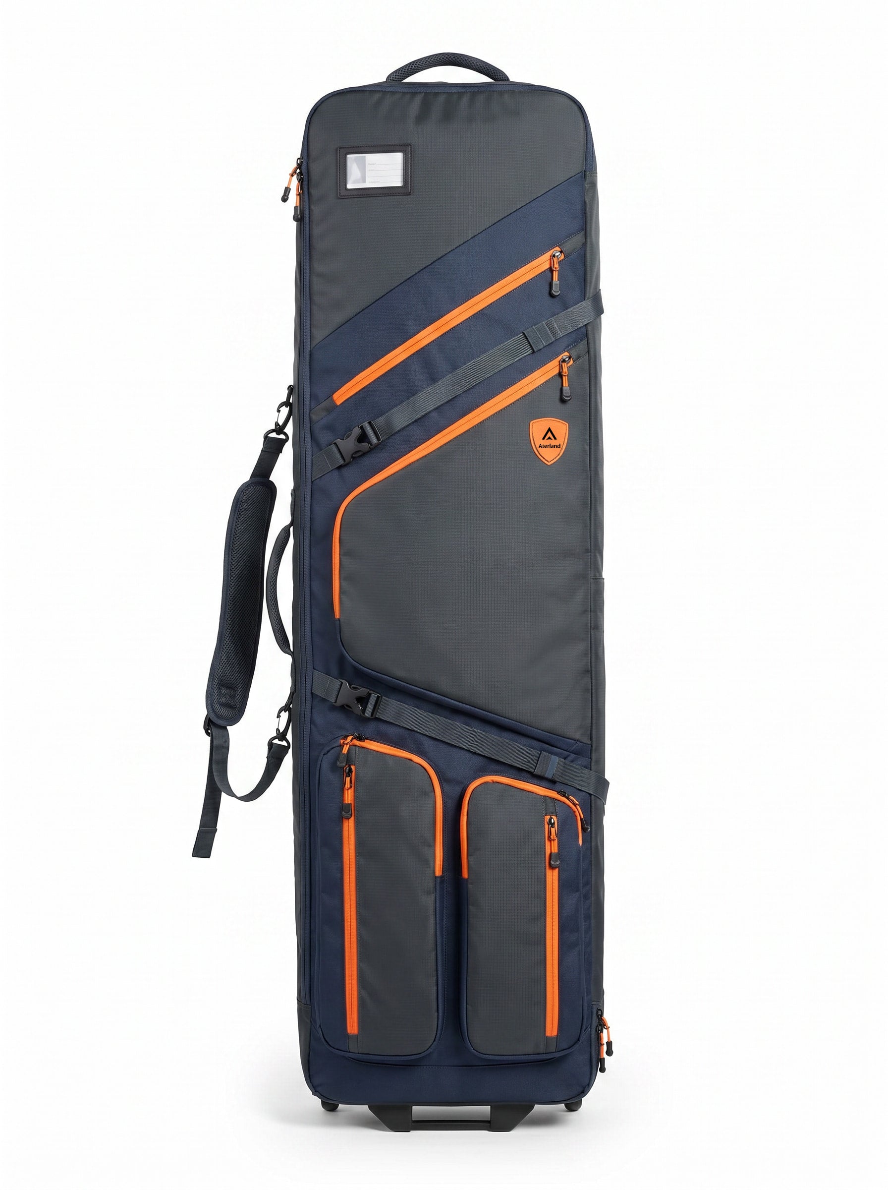Aterland Rolling Ski Travel Bag with Backpack Straps