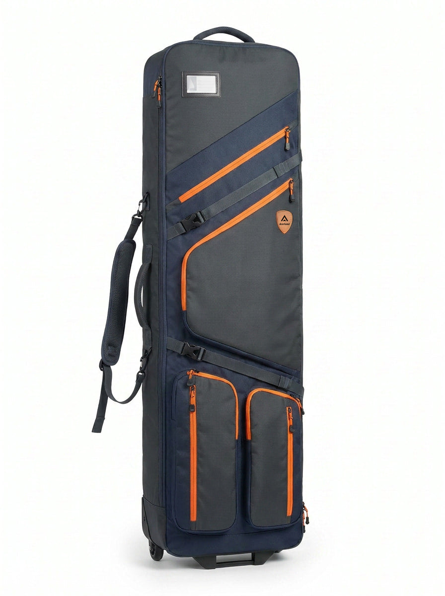 Aterland Rolling Ski Travel Bag with Backpack Straps