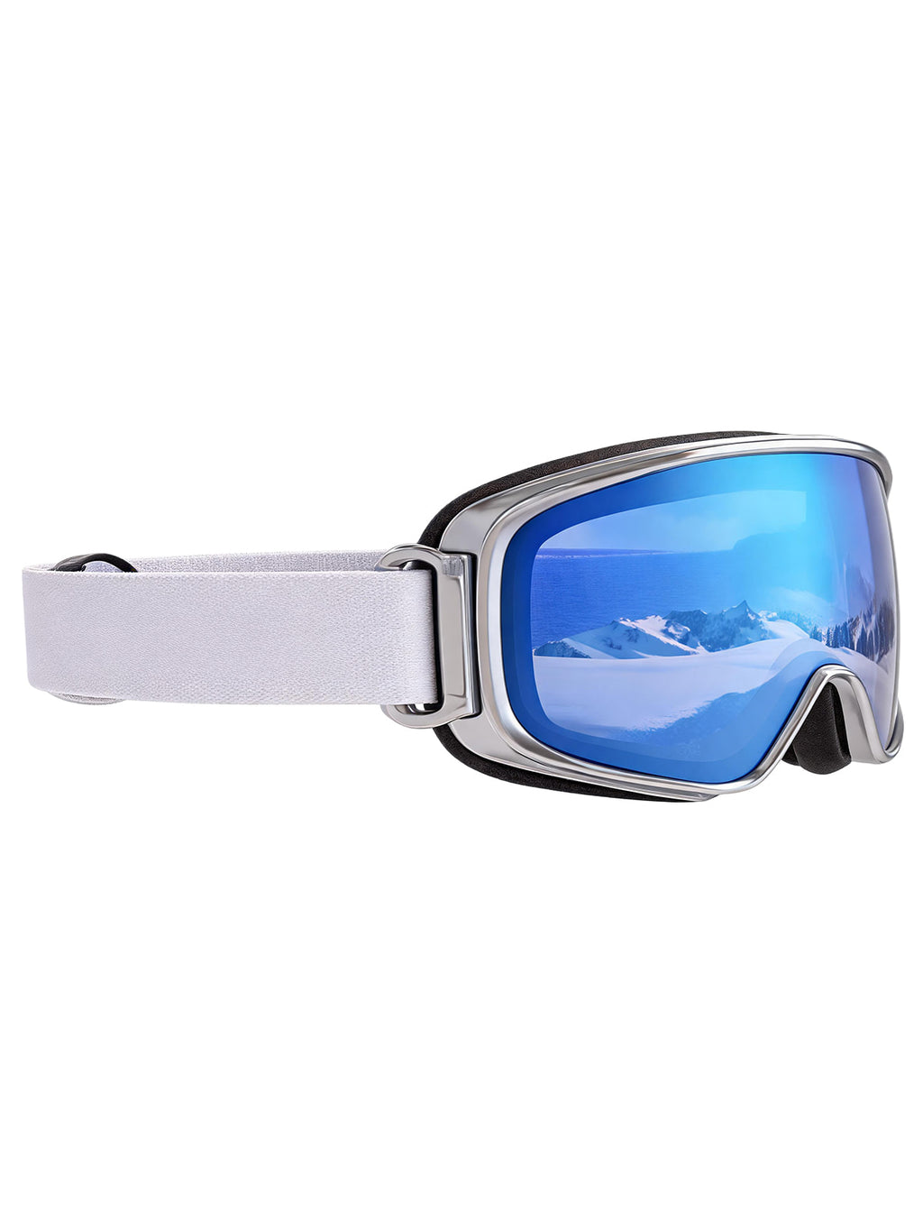 Aterland Ski Goggles, Frameless Anti-Fog with Interchangeable Lens, UV400