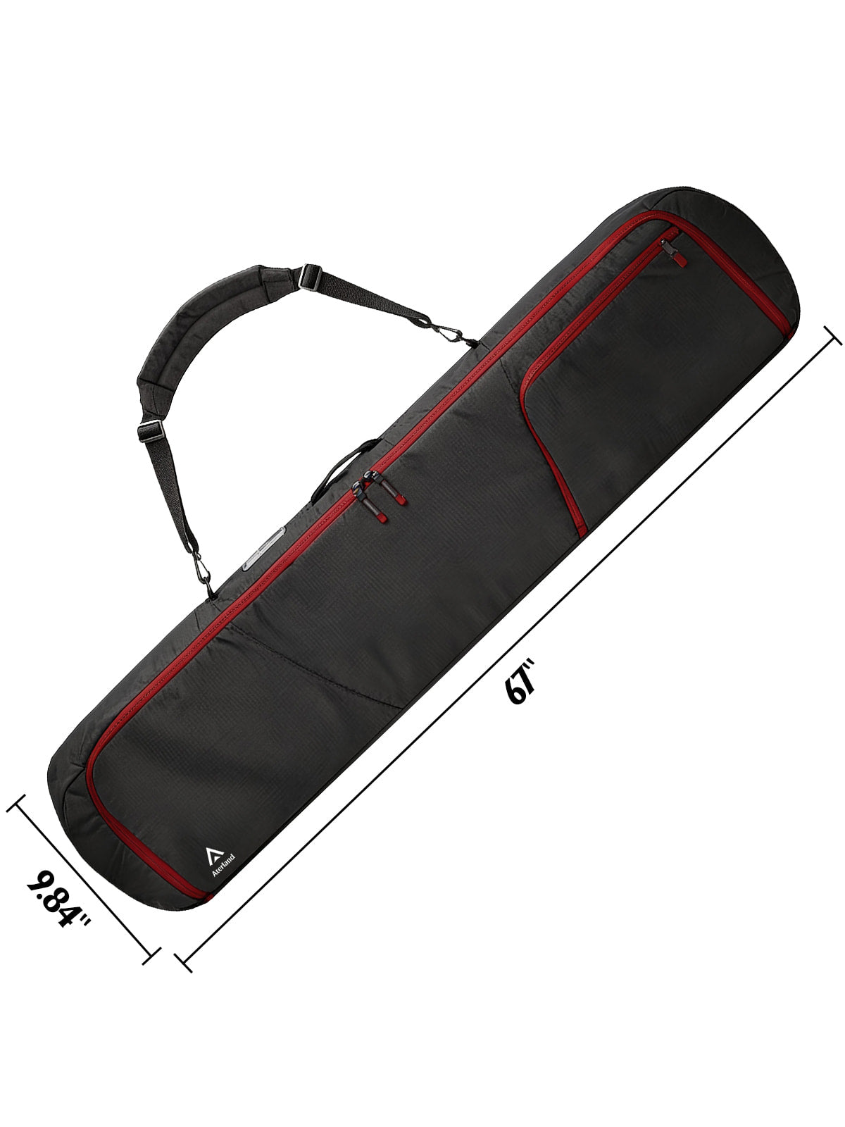 Aterland Padded Snowboard Travel Bag – 600D Reinforced Waterproof